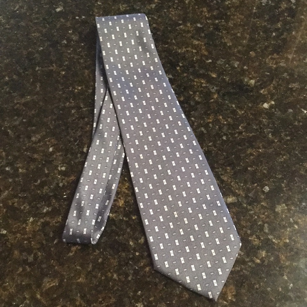 Rene Chagal Italian steel gray tie